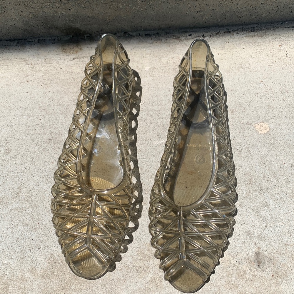 American apparel PVC jelly sandal flat shoes pool beachwear